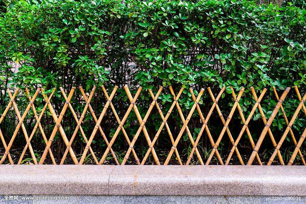 西安秦嶺山水竹籬笆圍欄柵欄