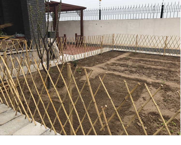 山東東營勝利花園竹籬笆圍欄柵欄花園